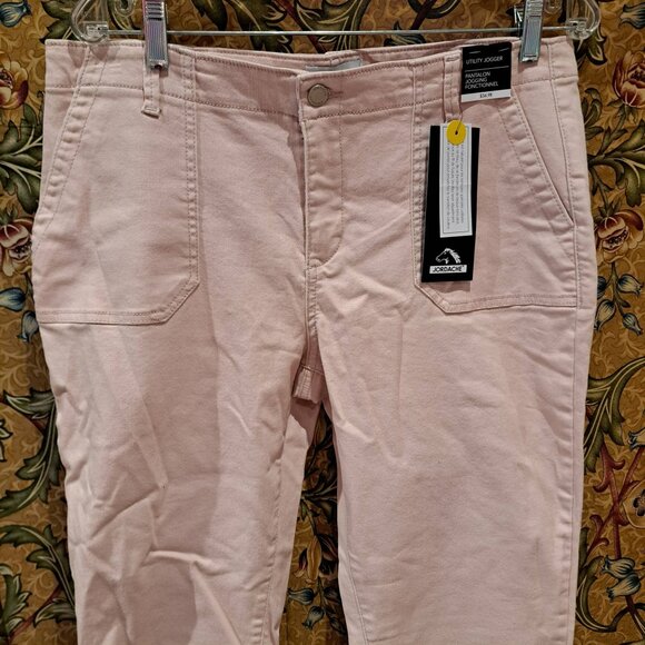 Jordache Pants - Jordache brand utility jogger in peachy pink Size 14